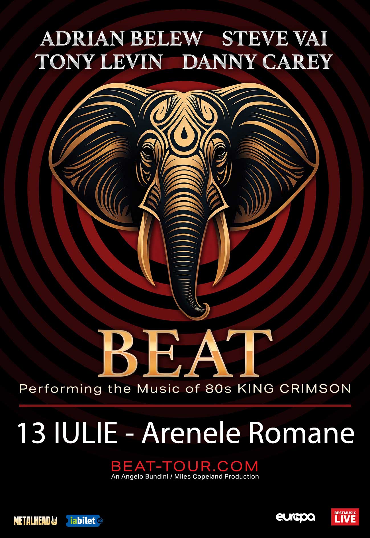 BEAT - Steve Vai, Danny Carey (Tool), Adrian Belew, Tony Levin (King Crimson)