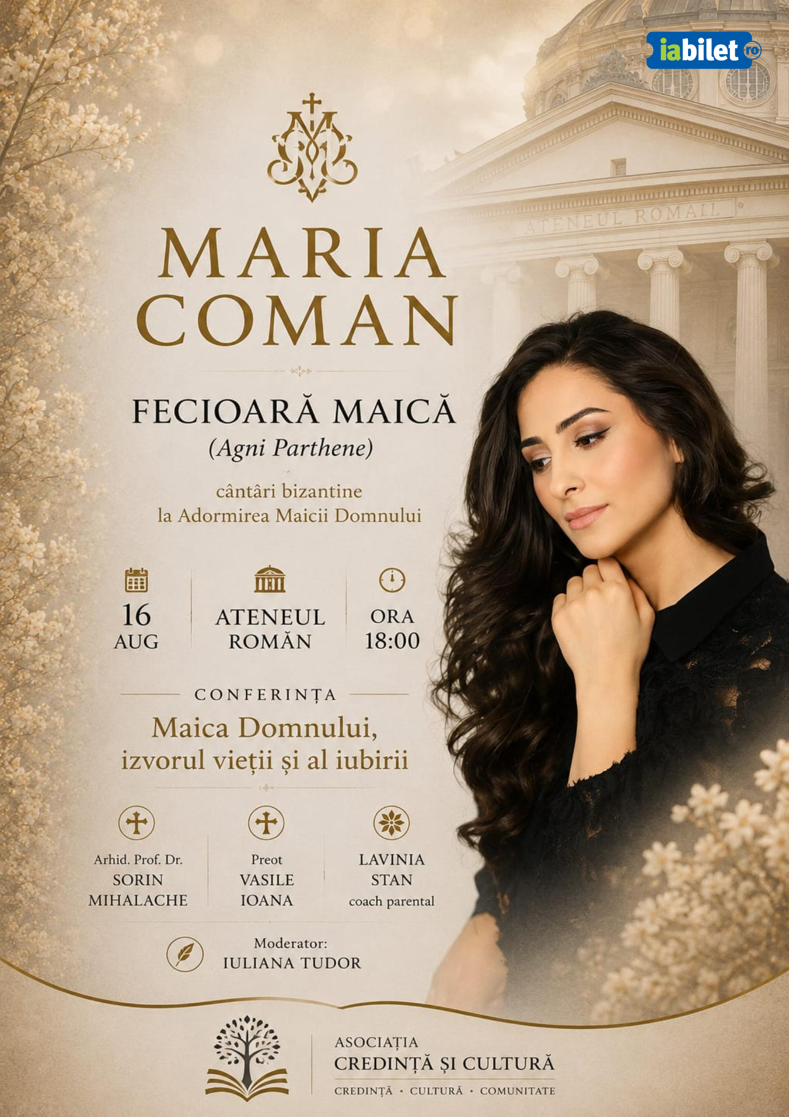 Concert Maria Coman | Fecioară Maică
